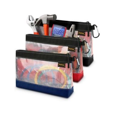Imagem de Bolsa de ferramentas FUZVOL Clear Small Bag, pacote com 3 unidades com