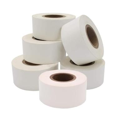 Imagem de ChromaLabel Pacote de fita de etiquetagem de código de cor de 2,5 cm, branco, 6 rolos, 1,270 cm/rolo