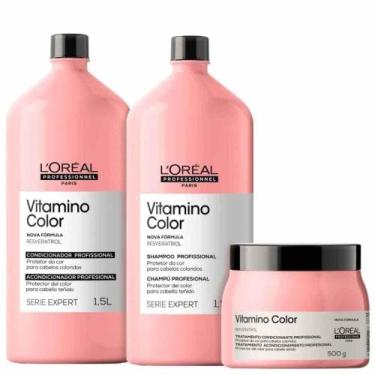 Imagem de L'Oréal Professionnel Vitamino Color Shampoo + Condicionador 1,5L + Má