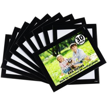 Imagem de Porta-retratos magnéticos STTMGN para geladeira 4x6 (pacote com 30)