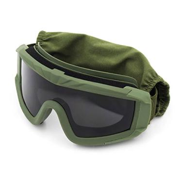 Imagem de VEWOE Óculos táticos Airsoft antiembaciamento com 3 lentes intercambiáveis, óculos de segurança para tiro e caça