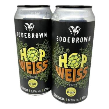 Imagem de Kit 2 Cervejas Bodebrown Hop Weiss Trigo Cryo Pop 470Ml