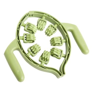 Imagem de predolo Rolo de 8 rodas para pernas, braçadeira de perna multifuncional portátil, ferramenta de massagem de fáscia manual para braço, pescoço, escritório em, Verde