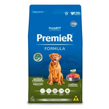 Imagem de Ração Premier Fórmula Cães Adultos Porte Grande e Gigante Cordeiro 15kg