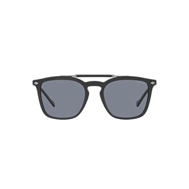 Imagem de Vogue Eyewear Óculos de sol masculinos quadrados Vo5463s, Cinza Completo/Azul Espelhado Prateado Polarizado, 51 mm