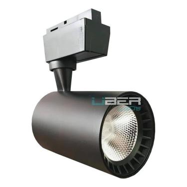 Imagem de 2X Spot Led Para Trilho 10W Preto 4000K Luz Neutra