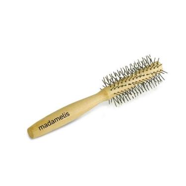 Imagem de Escova para alisar a raiz do cabelo cabo em madeira médio - MADAMELIS