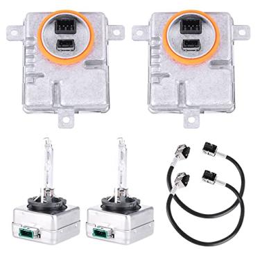 Imagem de 2 unidades de controle de lastro de farol oculto de xenônio com lâmpada Igniter&D3S 8K0941597 de substituição de reator oculto com Chrysler 300 2011-2021 3,6L W003T21971 Unidade de controle de reator