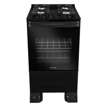 Imagem de Fogão Mueller 4 Bocas Com Mesa De Vidro E Grades De Ferro Preto Bivolt
