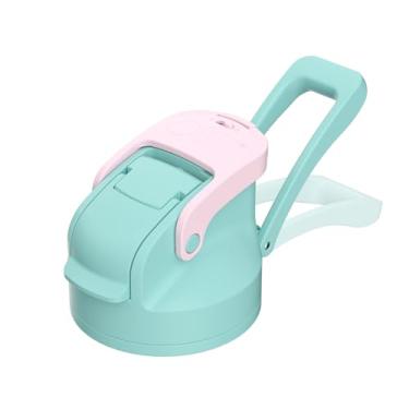 Imagem de Tampa de canudo para garrafa de água gradiente verde/rosa OISIZ