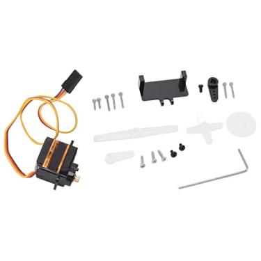 Imagem de Domary Mini Servo Analógico de Engrenagem de Metal, Kit de Modelo RC à Prova de Choque Com Braço de Alumínio de Liga de Alumínio, para Helicópteros, Voar, Robôs
