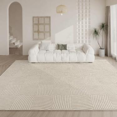 Imagem de Tapetes de estilo para sala de estar, tapete macio e fofo para sala de estar, tapete grosso e felpudo para vestiário, decoração de quarto de grande área (200x300 cm/K)