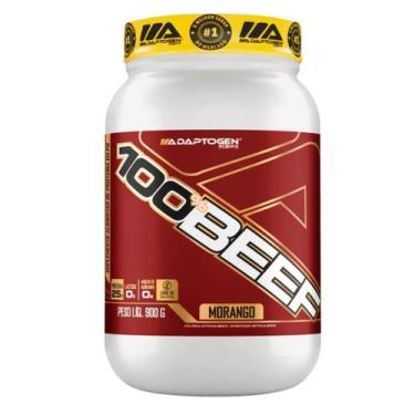 Imagem de 100% Beef Pote Com 900g Sabor Morango Adaptogen