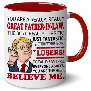 Imagem de Caneca de cerâmica BECHUSKY para sogro, presente de Natal de 325 ml