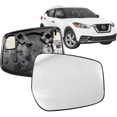 Imagem de Subconjunto Lente e Base Retrovisor Nissan Kicks 2017 18 19 20 21 22 C