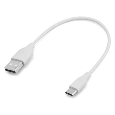 Imagem de Cabo Usb C Pequeno Curto Turbo 20cm Para Carregar Branco - XTRAD