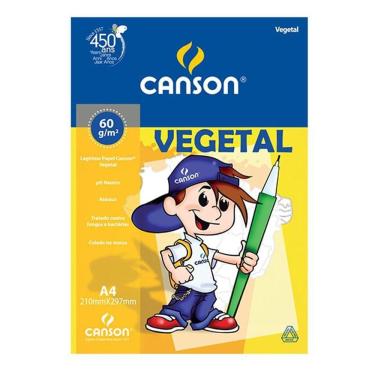 Imagem de Papel vegetal liso A4 60g - com 10 folhas - Canson