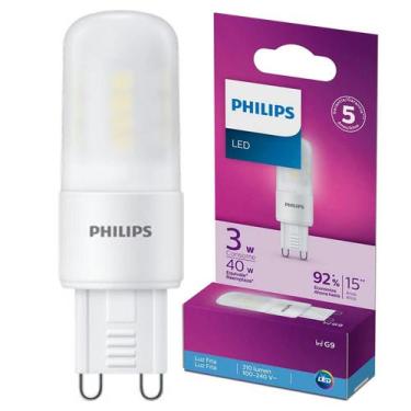Imagem de Kit 5 Lampada Led Philips Halopin G9 3w Branca 6500K Bivolt