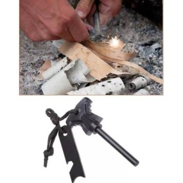 Imagem de Pederneira De Magnésio Militar Fogo Sobrevivência Camping pesca - luat