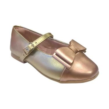 Imagem de Mini Sua Cia, Sapatilha Menina Mini Sua Cia Ouro Metálico 7054.00648 Tamanho:25;Cor:Dourado