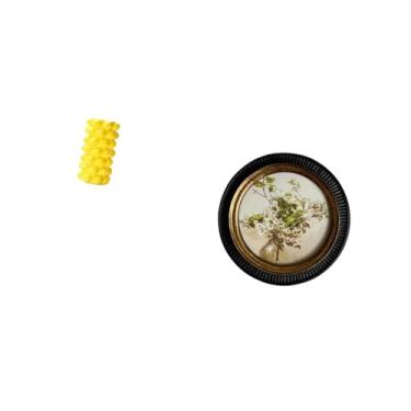 Imagem de Fenteer Vaso de Flores de Porcelana para Mesa com Elementos Decorativos de Resina em Antigo Europeu para Mesa de Sala de Estar E Quarto, Decoração Retr