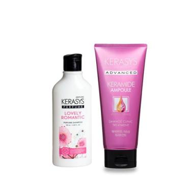 Imagem de Kerasys Kit (Shampoo Perfume Lovely 180ml+ Máscara Keramide Damage 200