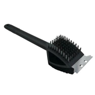 Imagem de Escova para limpar grelha e churrasqueira com cabo 3 em 1 - generica