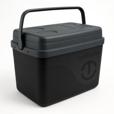 Imagem de Caixa Térmica Cooler Grande 15 Litros Preta Com Alça Para Carregar 22 Latas Portátil