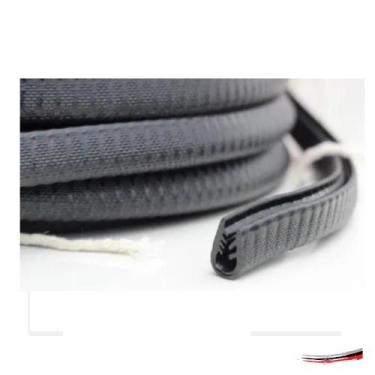 Imagem de Protetor de Bordas de Porta Para Qualquer veículo 10 m Preta - Ferreir