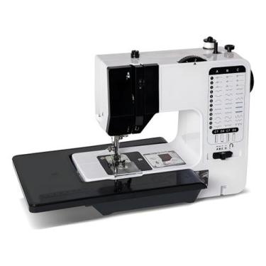 Imagem de Máquina de costura portátil Wallecom para iniciantes com. Cor Preto e 