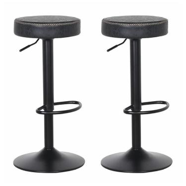 Imagem de Kit 2 Banquetas Estofadas p/Cozinha Gir.pretovintage