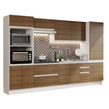Imagem de Cozinha Completa 100% Mdf Madesa Acordes Branco Rustic