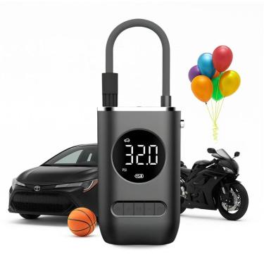 Imagem de Calibrador de Ar Digital Portátil Recarregável Bivolt Pneu