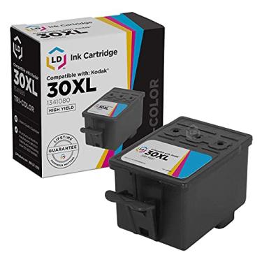 Imagem de Cartucho de tinta de substituição compatível com LD para Kodak 30XL 1341080 alto rendimento (cor