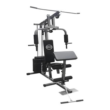 Imagem de Estação Musculação 80Kg Multifuncional WCT Fitness Voador Barra Pulley Banco Scott Cadeira Extensora Academia Residencial Aparelho Ginástica Completo Treino Peito Perna Costa