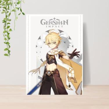 Imagem de Genérico, Quadro Decorativo Jogo Genshin Impact A4 | Placa MDF 001