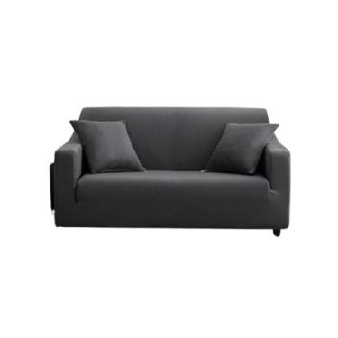 Imagem de Capa de poltrona em tecido elástico liso de 3 lugares - Lightbek Offic