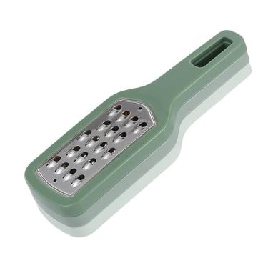 Imagem de Pacote com 3 raladores de queijo e raspador de limão, aço inoxidável com lâminas afiadas, antiderrapante e fácil de limpar, ideal para queijo parmesão e duro