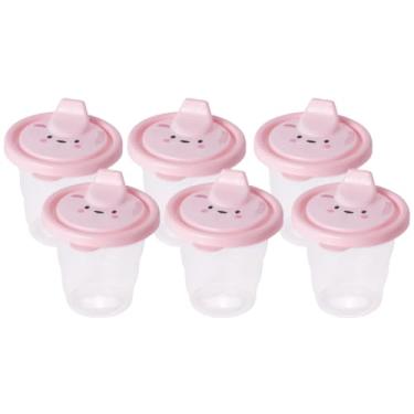 Imagem de Kit Copo Infantil Com Bico Transição Bebe Criança Treinamento Escolar Agua Suco 200ml Menino Menina (6, Ursinha)