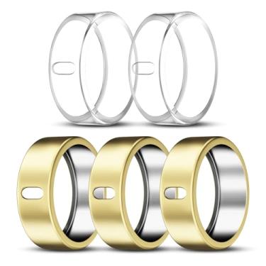 Imagem de ZOOROO Pacote com 5 capas compatíveis com Oura Ring Gen 4/Oura Ring Gen 3 Horizon/Heritage, Surport Charging com capa, protetor de TPU antiarranhões para acessórios Oura Rings mulheres e homens