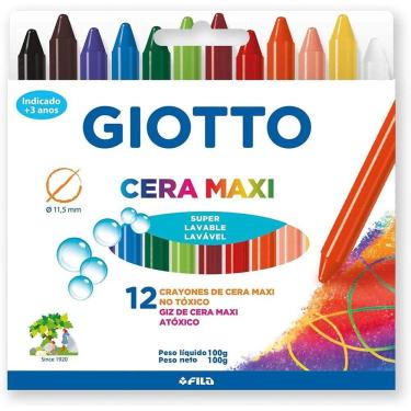 Imagem de Giz De Cera Maxi Com 12 Cores Giotto