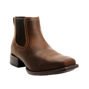 Imagem de ARIAT Booker Bota ocidental ultra quadrada, Bronzeado envelhecido oleoso, 8 Wide