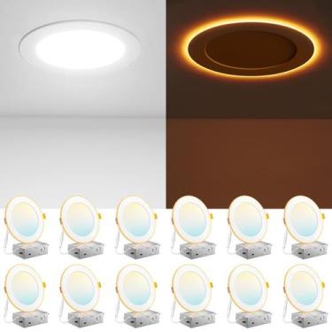 Imagem de Luz de teto embutida LED Amico de 6" 12W regulável 5CCT