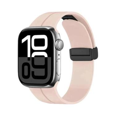 Imagem de Pulseira Magnética De Silicone Para Apple Watch De 46mm 45mm 44mm 49mm