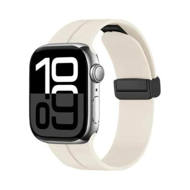 Imagem de Pulseira Magnética De Silicone Para Apple Watch De 46mm 45mm 44mm 49mm