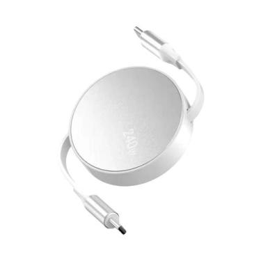 Imagem de Cabo De Dados Retrátil USB-C Para USB-C Tipo-C De Carregamento Rápido 