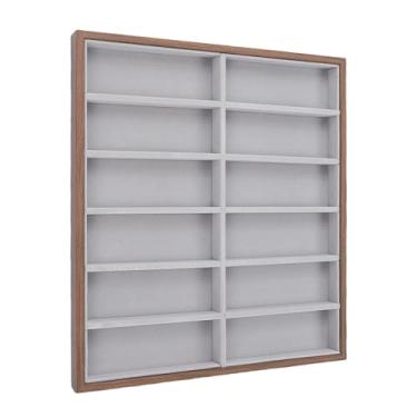 Imagem de GLOGLOW Bandeja Organizadora de óculos, Moldura de Madeira de Nogueira Com Forro de Veludo Macio para Armazenamento e Exibição de óculos de Sol, Vitrine de Joias para Casa e Balcão de