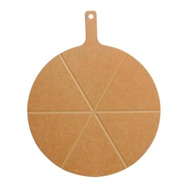 Imagem de Generic Tábua de corte de pizza redonda, bandeja de servir, utensílio de cozinha, acessórios para restaurante, travessa para queijos, tábua de preparação de, Diâmetro 38cm 6