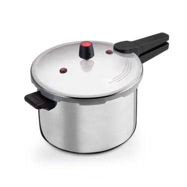 Imagem de Panela Pressão 24 Litros Fechamento Externo Seguro Profissional Alumínio Cinza e Outros Tamanhos (10 Litros)