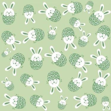 Imagem de Papel De Parede Infantil Coelinhos Páscoa